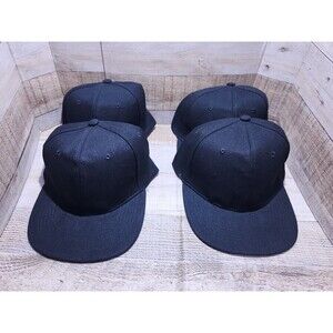 Snapback Hat Trucker Flat Baseball Cap Solid Plain Blank Men Hip Hop